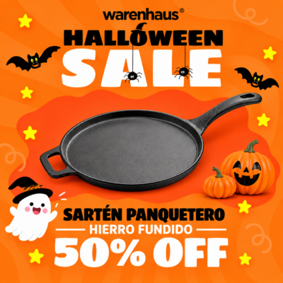 Sartén Panquetero Hierro Fundido 28 Cm Warenhaus