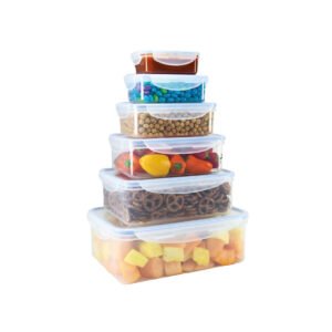 Set De Contenedores De Plastico 6pcs Warenhaus
