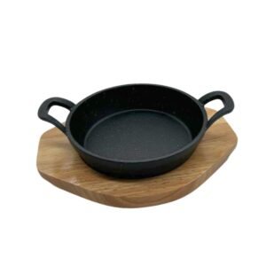 Paila Hierro Fundido + Base de Madera