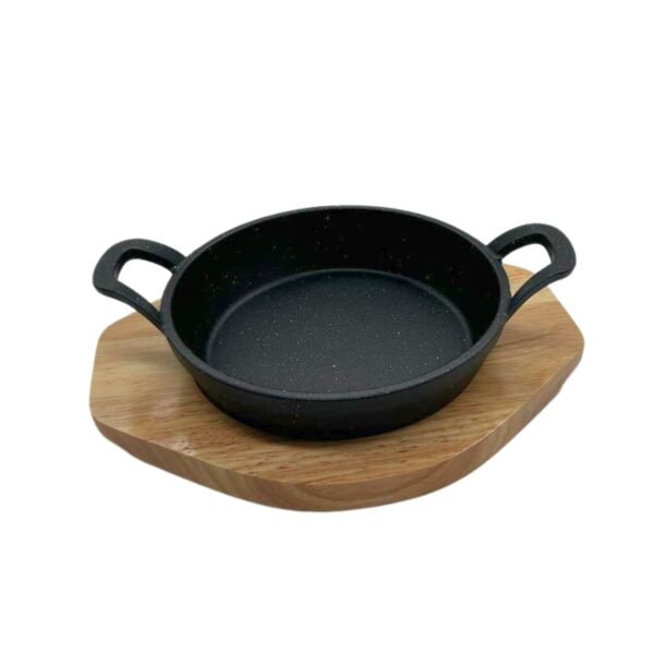Paila Hierro Fundido + Base de Madera