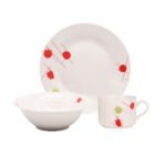 Vajilla Porcelana Redonda 12 Pcs Warenhaus