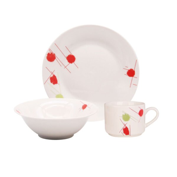 Vajilla Porcelana Redonda 12 Pcs Warenhaus